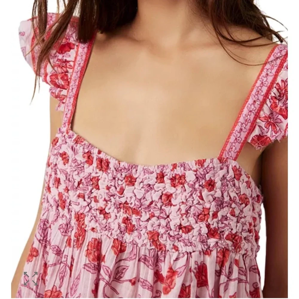 Free People Cotton Nala Floral Babydoll Tank - Picture 11 of 13